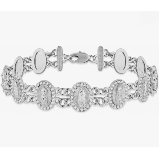 Elegant Dainty Link Bracelet with Sparkling Zirconia