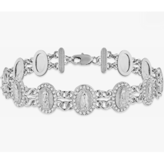 Elegant Dainty Link Bracelet with Sparkling Zirconia